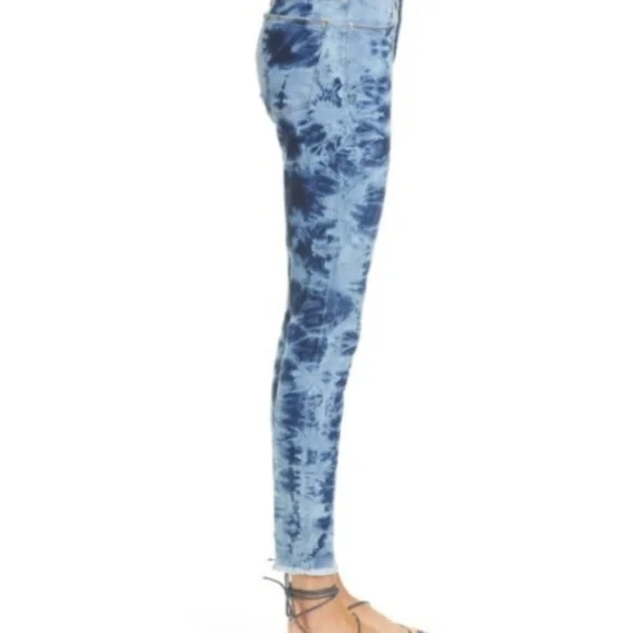 FrameTie Dye Grunge Le High Skinny Crop Jeans Women’s Size 26 - Picture 13 of 15